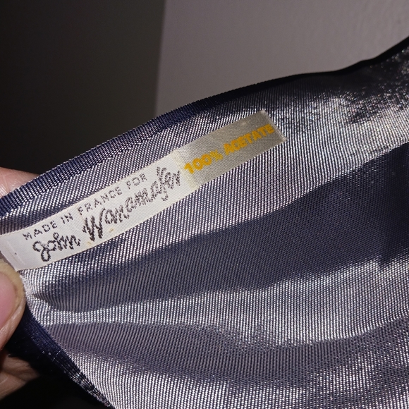 Vintage Scarf Embroidered France John Wanamaker - Picture 4 of 6